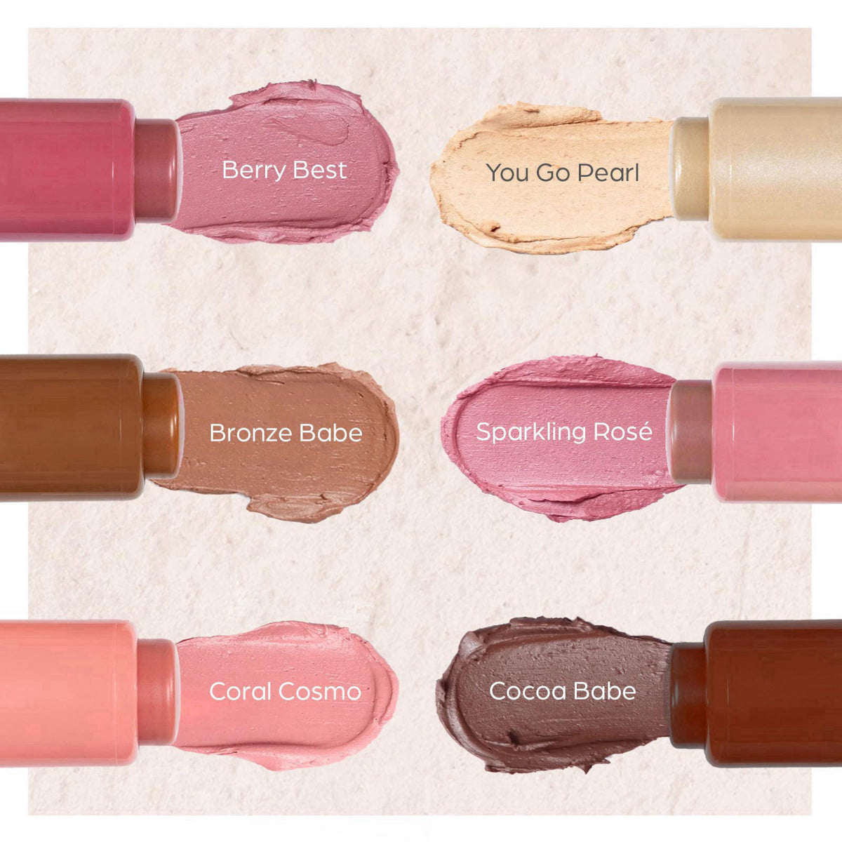 PÜR MINERALS Silky Tint Creamy Multitasking Makeup Stick with Peptides - Lip and Cheek Stick with Natural, Healthy-Looki