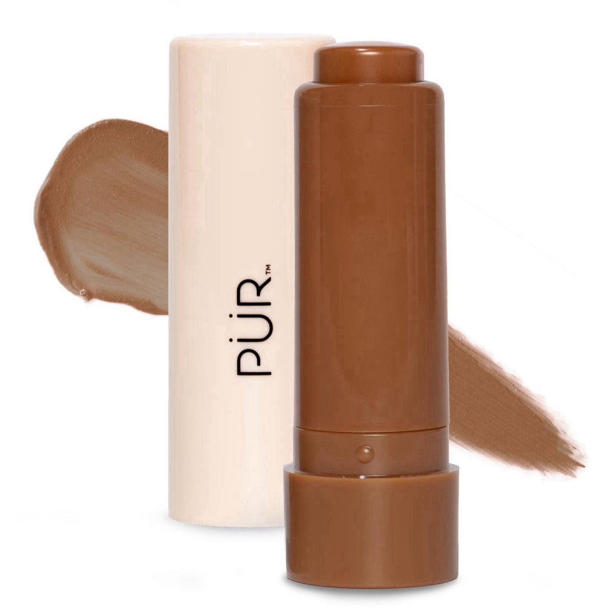 PÜR MINERALS Silky Tint Creamy Multitasking Makeup Stick with Peptides - Lip and Cheek Stick with Natural, Healthy-Looki