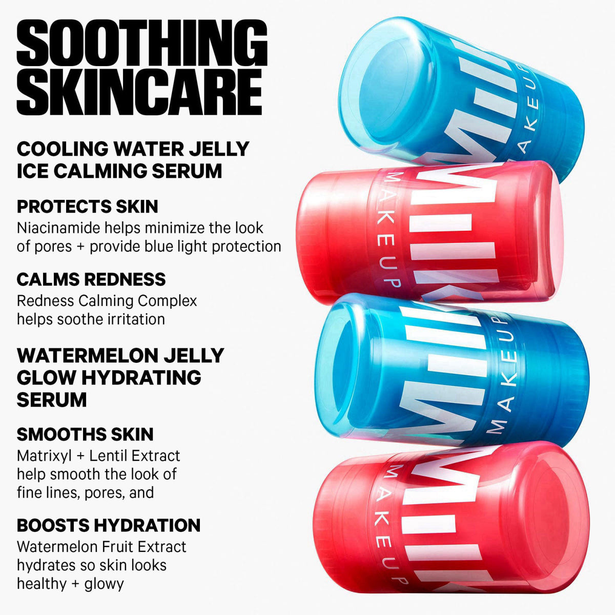 Milk Makeup Hydrating + Brightening Skincare Jelly Gift Set – back view and specifications