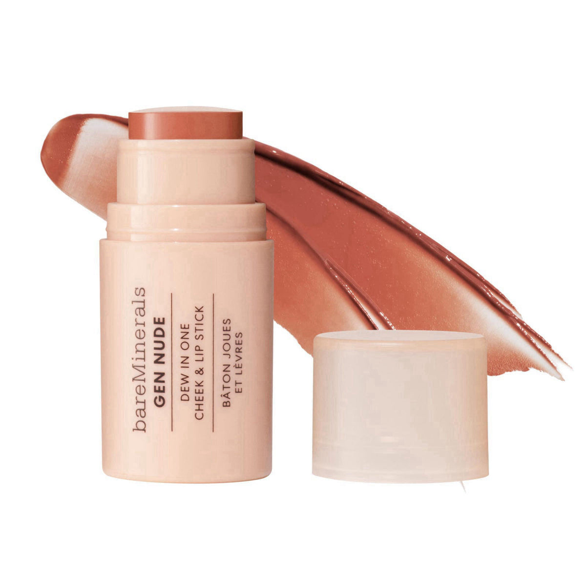 bareMinerals Gen Nude Dew in One Cheek & Lip Stick, 4.5g – product photo (Blush)