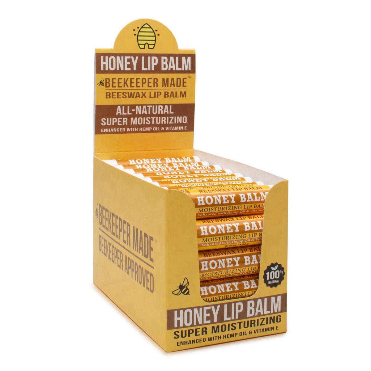 Beessential Beekeeper Made Beeswax Bulk Lip Balm, Honey, 40 Count – product photo (Balms &amp; Moisturizers)