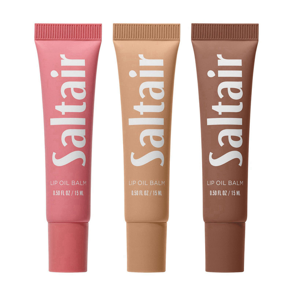 Saltair Hydrating Lip Oil Balm Set | Everyday Shades, 5 Pack, 0.5 fl oz – alternate angle