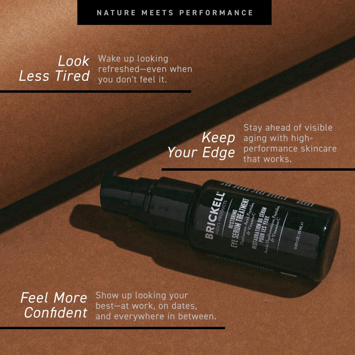 Brickell Men's Products Brickell Men's Dark Circle Under Eye Treatment Serum For Men, Eye Gel to Firm Wrinkles, Reduce D