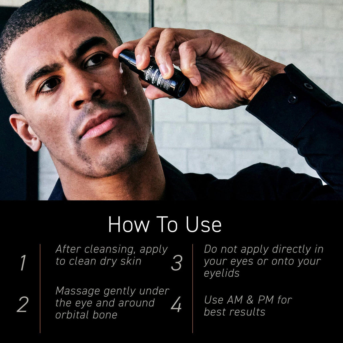 Brickell Men's Products Brickell Men's Dark Circle Under Eye Treatment Serum For Men, Eye Gel to Firm Wrinkles, Reduce D