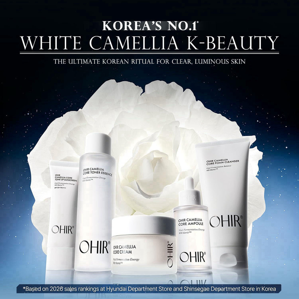OHIR White Camellia Glutathione Cream, 50ml/1.69 fl oz – close-up detail
