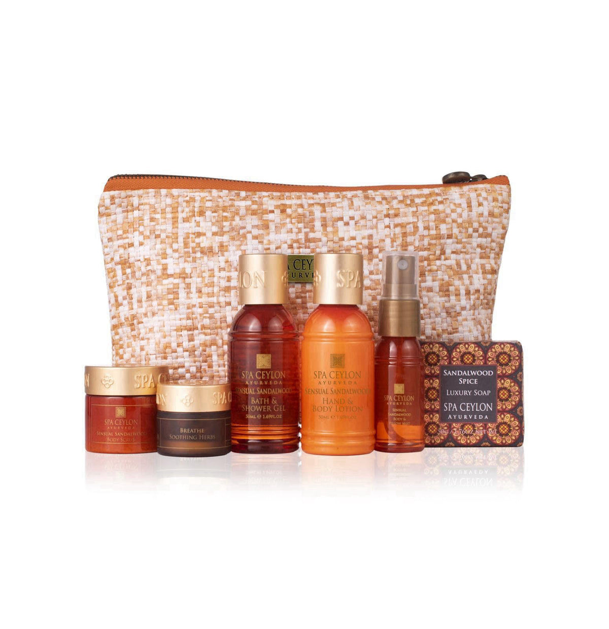 Spa Ceylon Virgin Coconut Home Spa Set | Body Care Set & Mini Travel Bag | Pamper Gift | Organic Bath Products – packagi