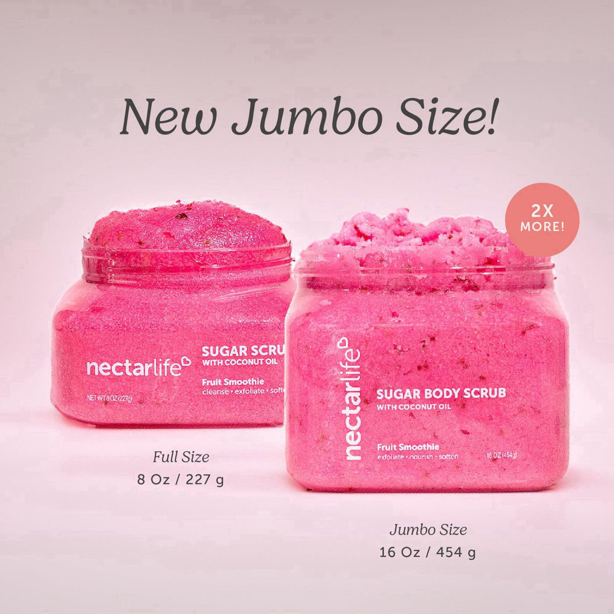 Nectar Bath Treats – Body Scrubs on display