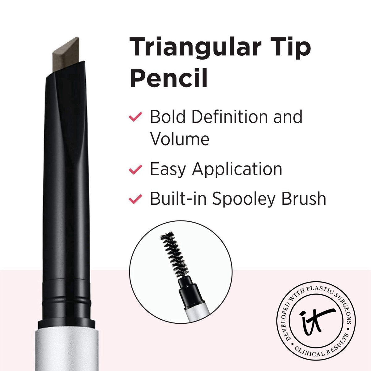 IT Cosmetics Brow PowerFULL Volumizing Eyebrow Pencil - Universal Taupe – full view