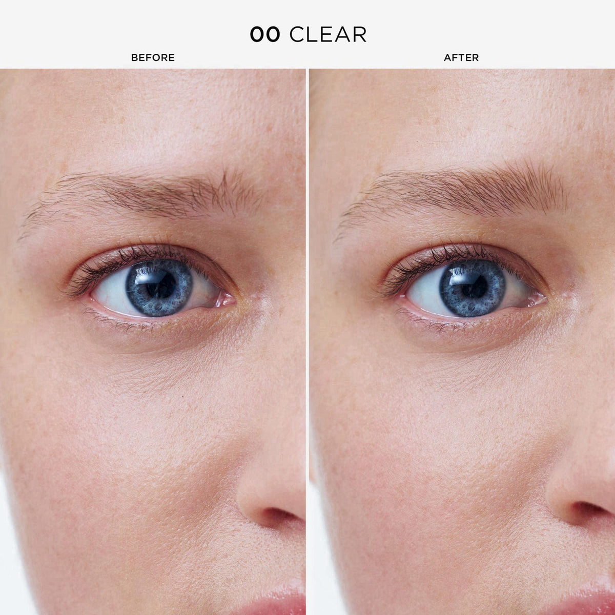 Clarins Wonder Sculpt Serum Clear Brow Gel, 0.1 Oz – close-up detail in 00 - Clear