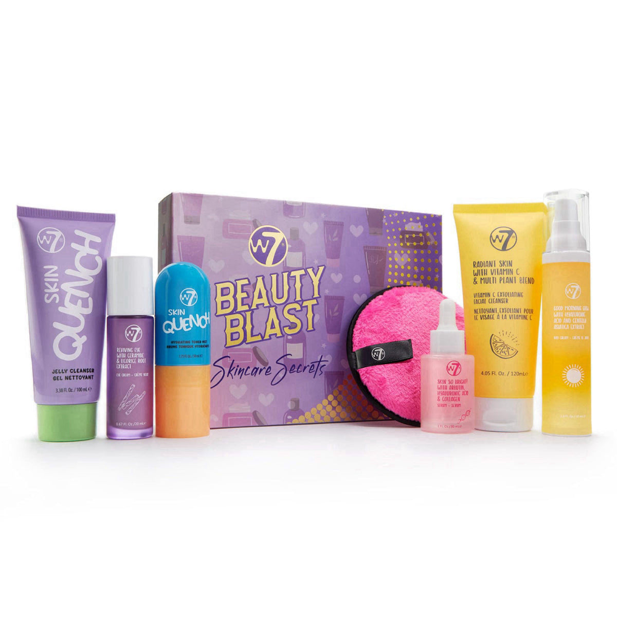 W7 Beauty Blast Skincare Secrets Set - Full Size Routine – product photo (Sets &amp; Kits)