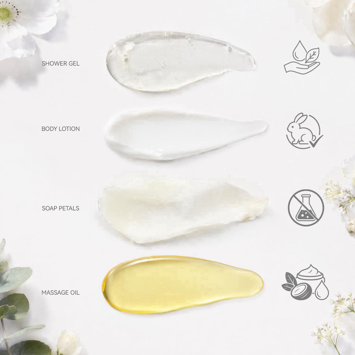 Spa Luxetique Gifts for Women 15pc White Jasmine Spa Gift Baskets Set – packaging and label
