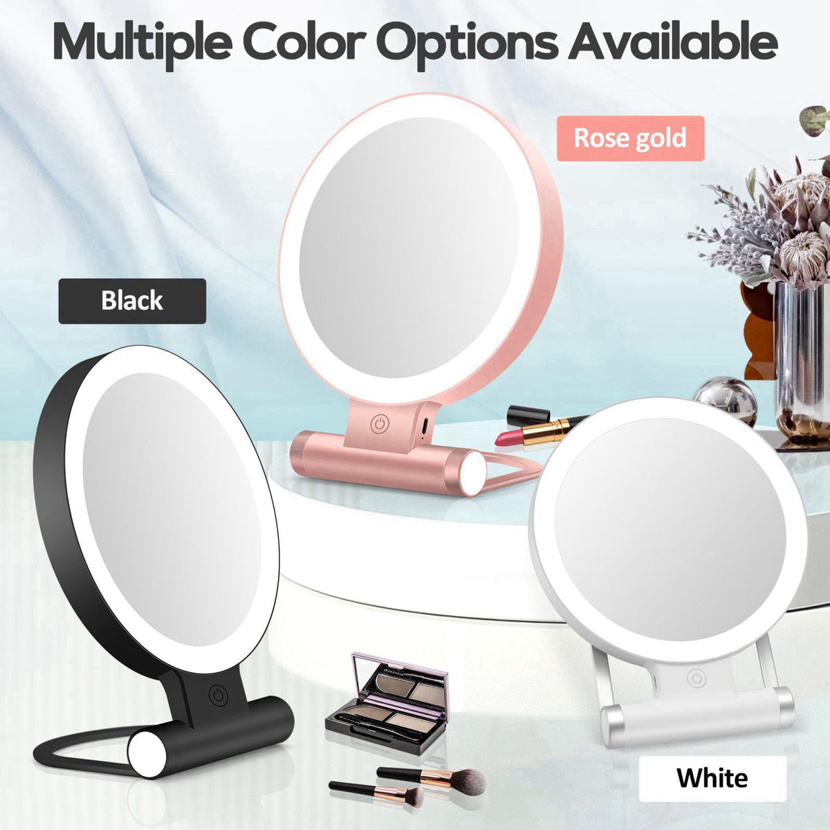 B Beauty Planet Magnifying Mirror with Light 30X, Double-Sided 1X/ 30X Magnifying Makeup Mirror with Tweezer, 2000mAh 3 