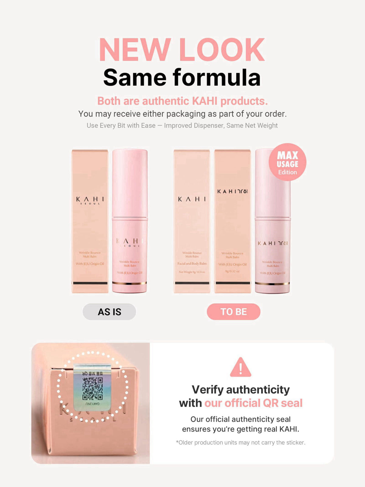 KAHI Eye Balm Stick - Moisturizing Balm for Dark Circles & Fine Lines – packaging and label