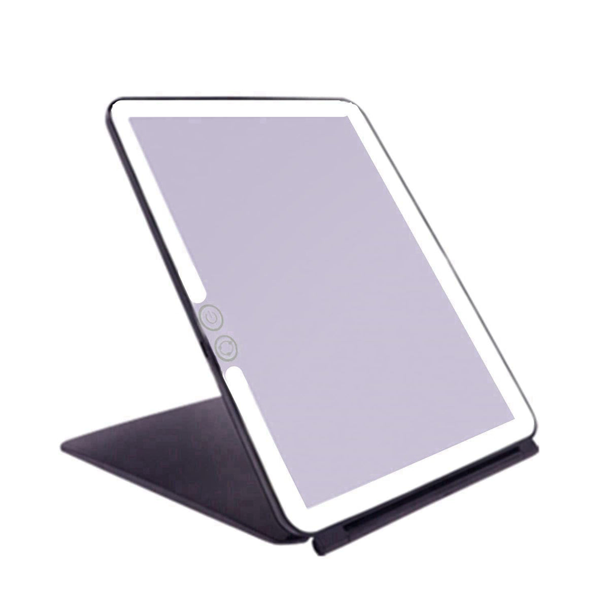 deweisn Folding Lighted Makeup Mirror with 72 LEDs 3 Colors Light Modes USB Rechargable 1800mA Batteries Portable Ultra 
