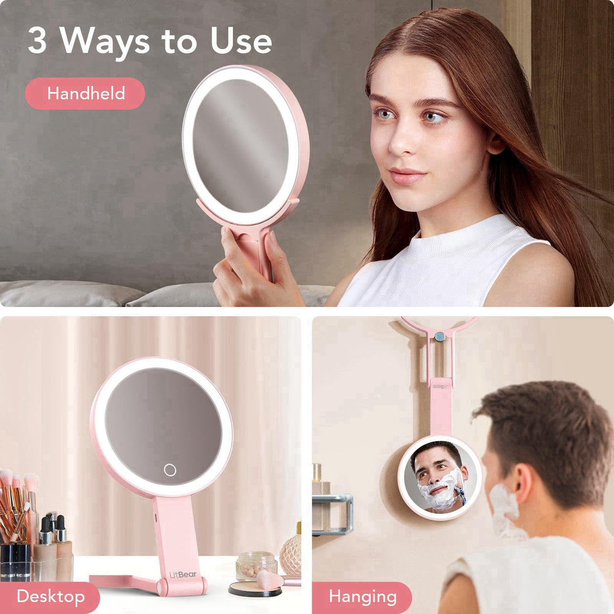 LitBear – Compact &amp; Travel Mirrors on display