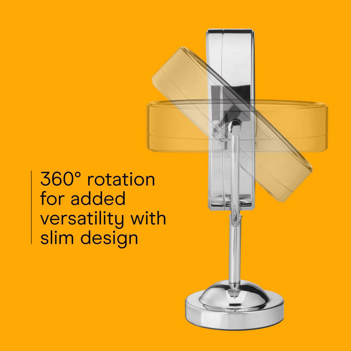 Conair Lighted Vanity Mirror, LED, 1X/7X Magnifying, Double Sided – packaging and label