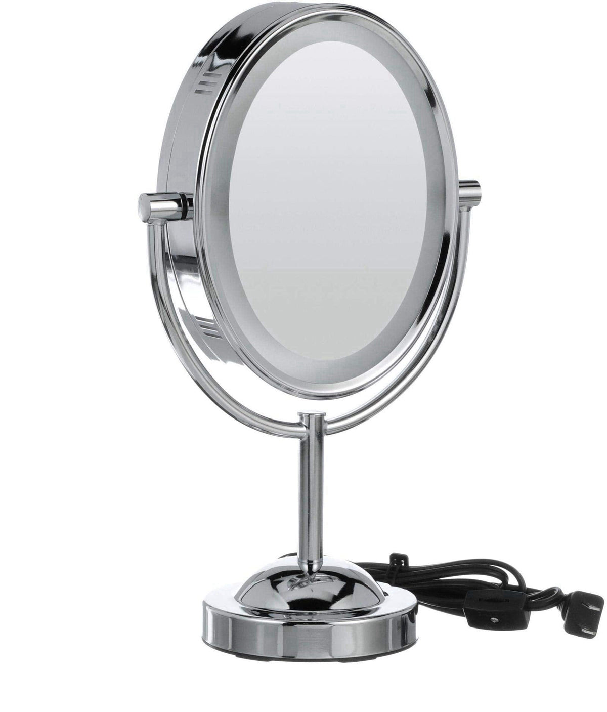 Conair Lighted Vanity Mirror, LED, 1X/7X Magnifying, Double Sided – full view