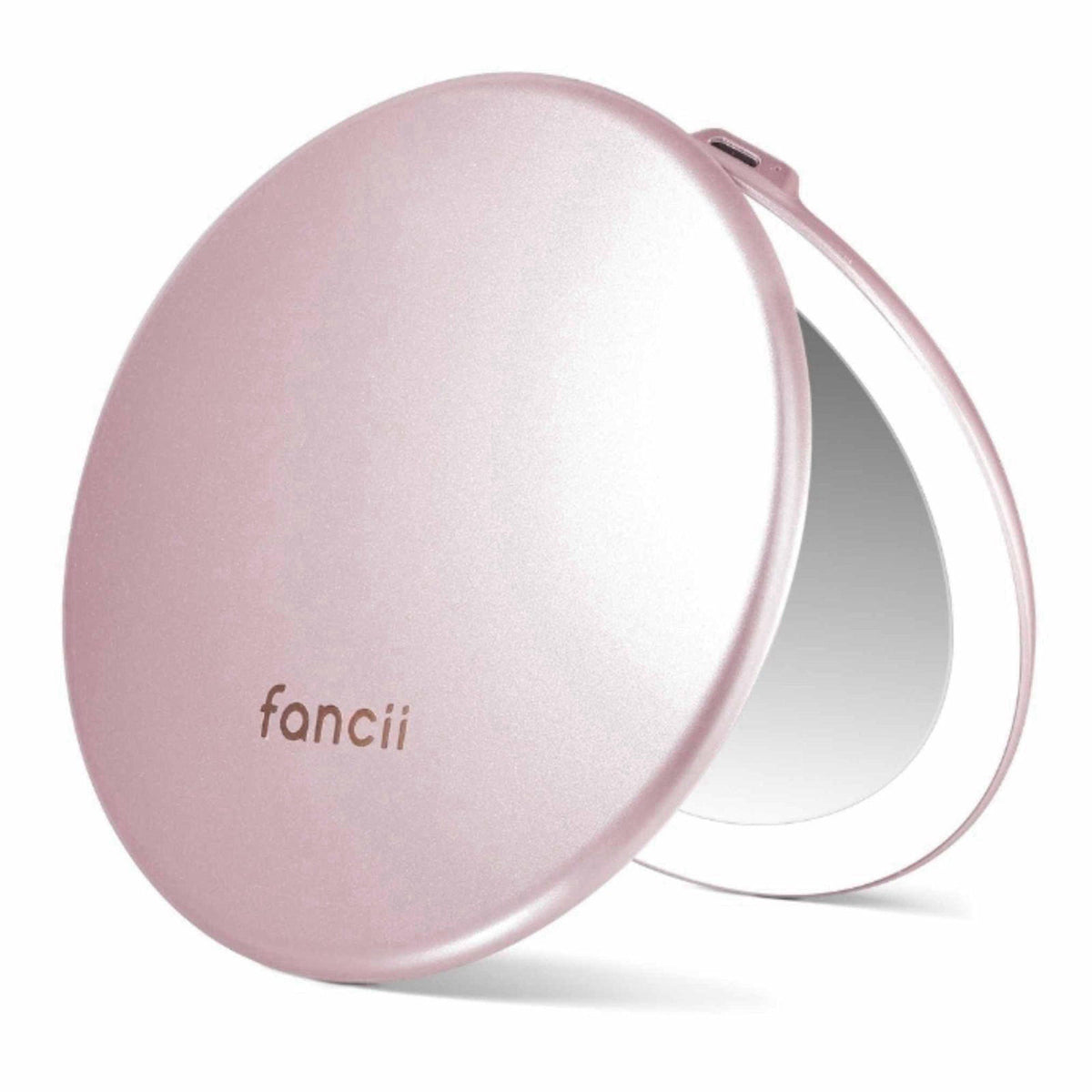 Fancii Taylor LED Lighted Travel Makeup Mirror, Rechargeable with 10x/1x Magnifying & 3 Light Settings - Compact, Portab