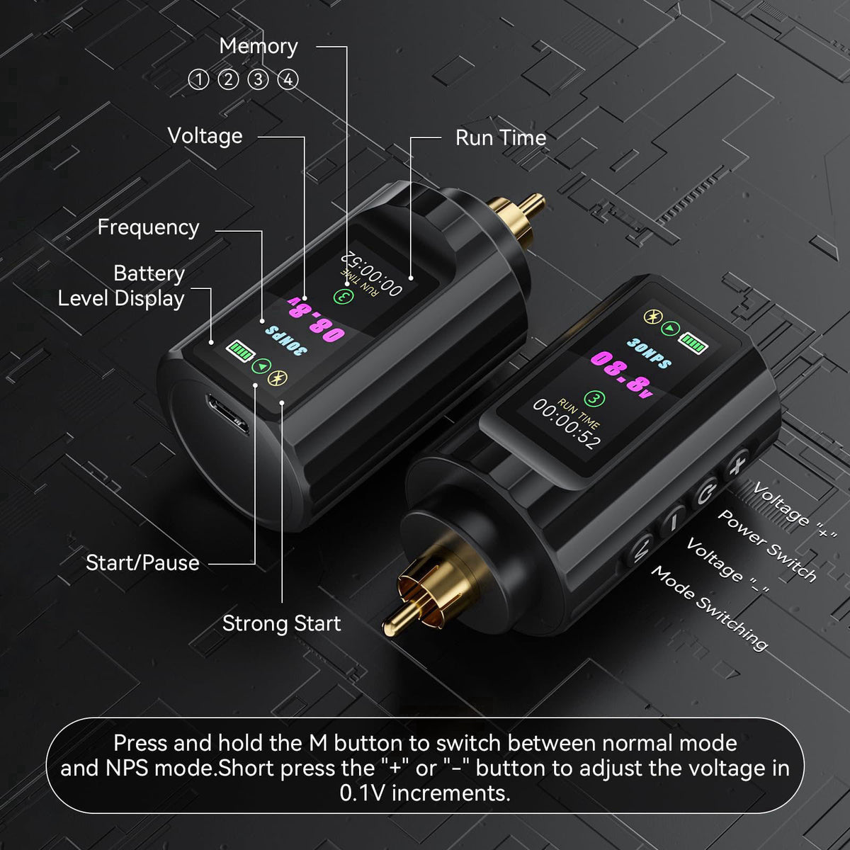 Nazzor Complete Wireless Tattoo Gun Kit, Rotary Tattoo Pen with 1800mAh Battery, Liner & Shader Tattoo Supplies for Star