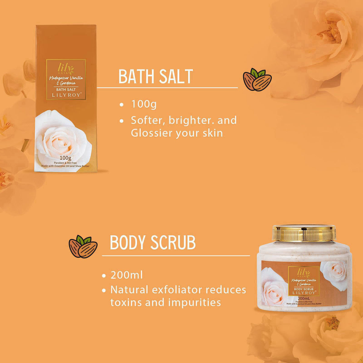 LILY ROY Woman Gifts, Birthday Gift - Luxurious Vanilla Spa Gift Baskets for Women – alternate angle