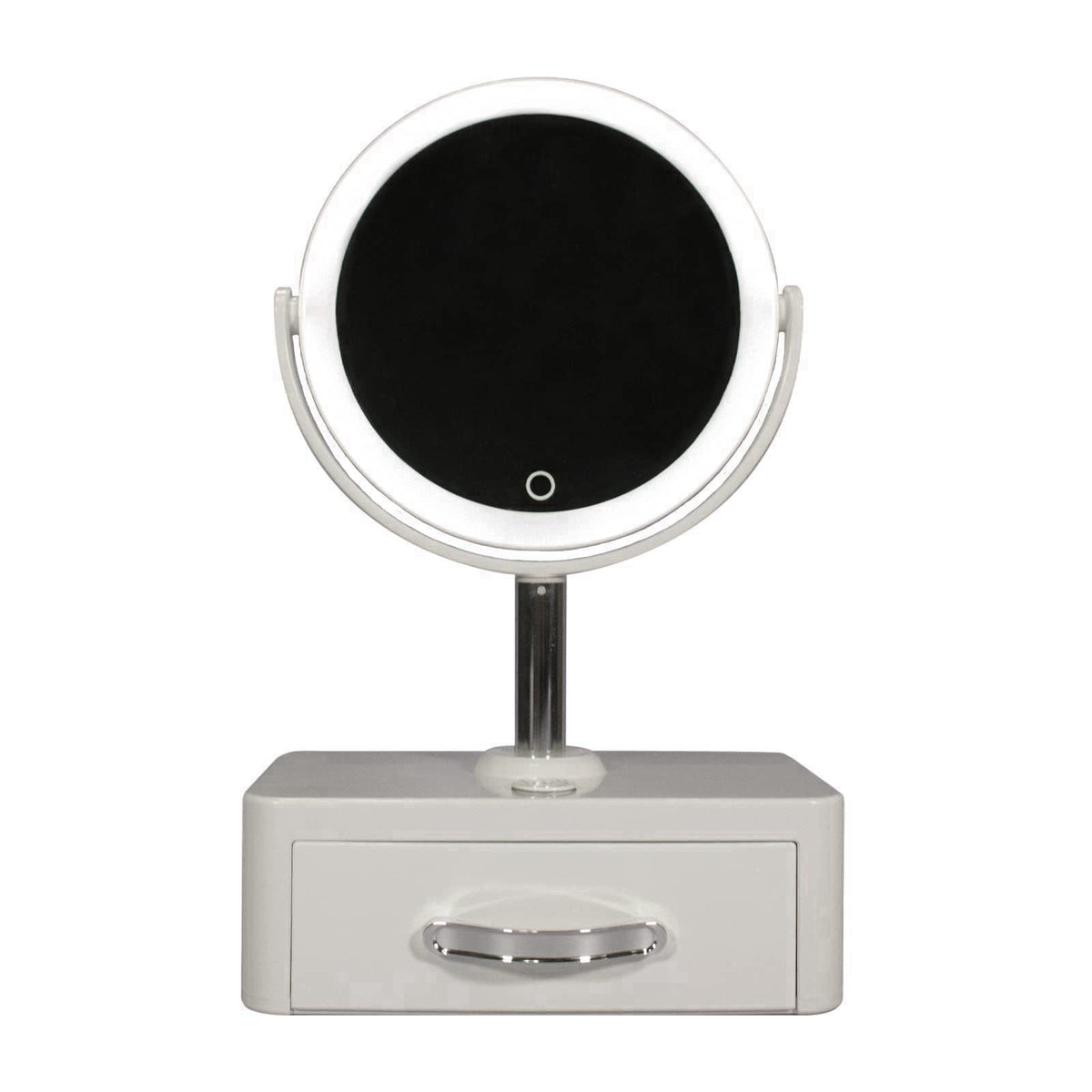 VIO Beauty Mirror with UV Light Product Cleansing Drawer – full view
