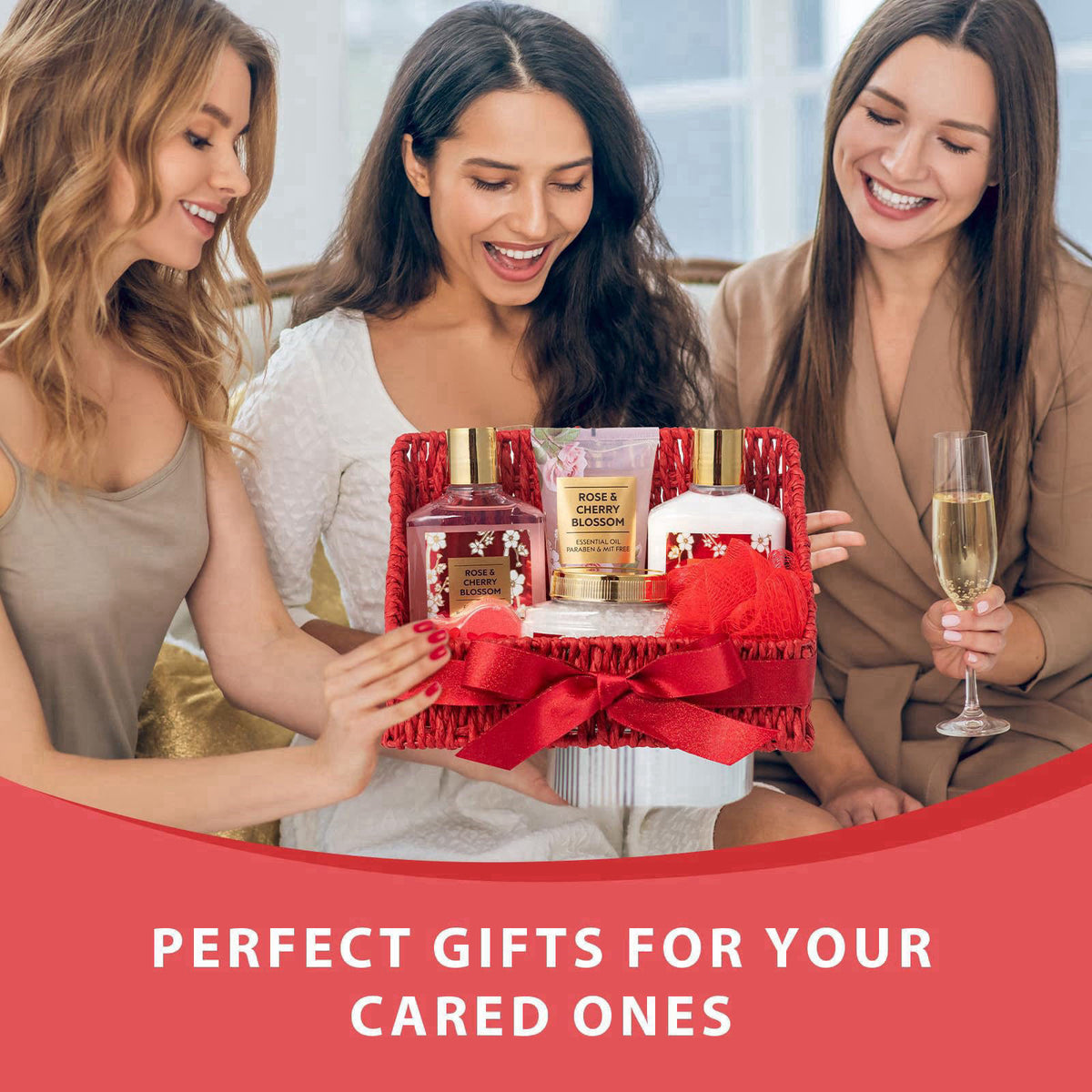 LILY ROY Spa Gifts for Mom, Birthday Gifts - 9 Pcs Bath Spa Gift Baskets for Women – alternate angle