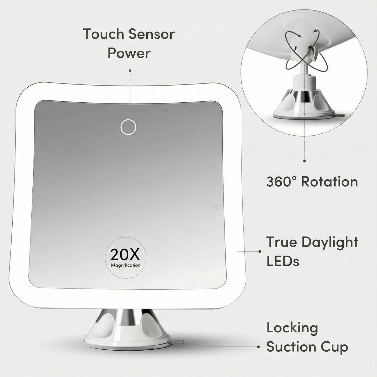 Fancii – Makeup Mirrors on display