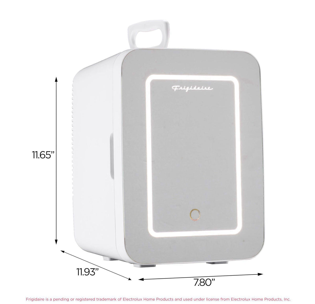 Frigidaire Mini Personal Fridge Cooler LED Lighted Mirror 6 by Premium Selection — view 4