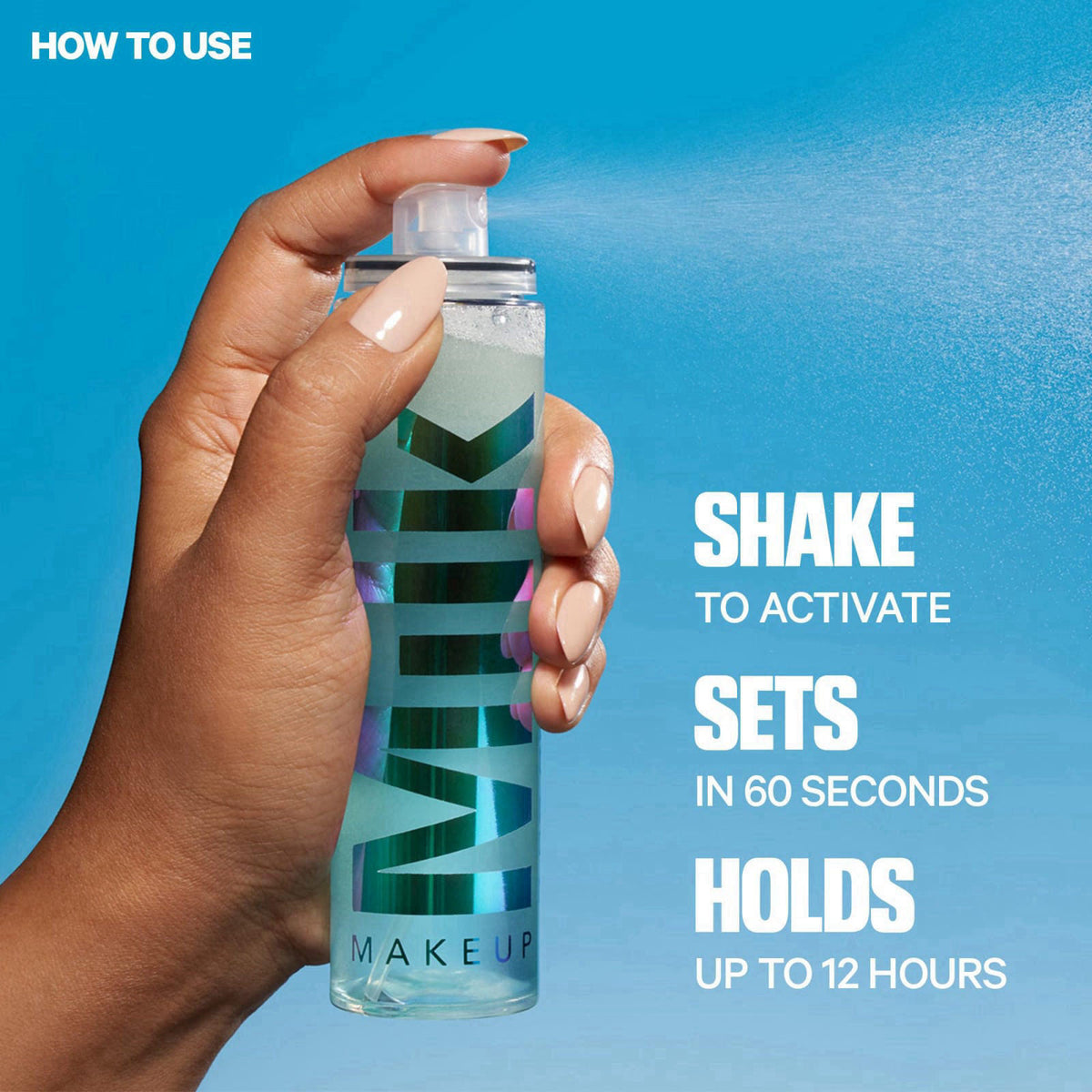 Milk Makeup Hydro Grip Set + Refresh Spray with Hyaluronic Acid – back view and specifications