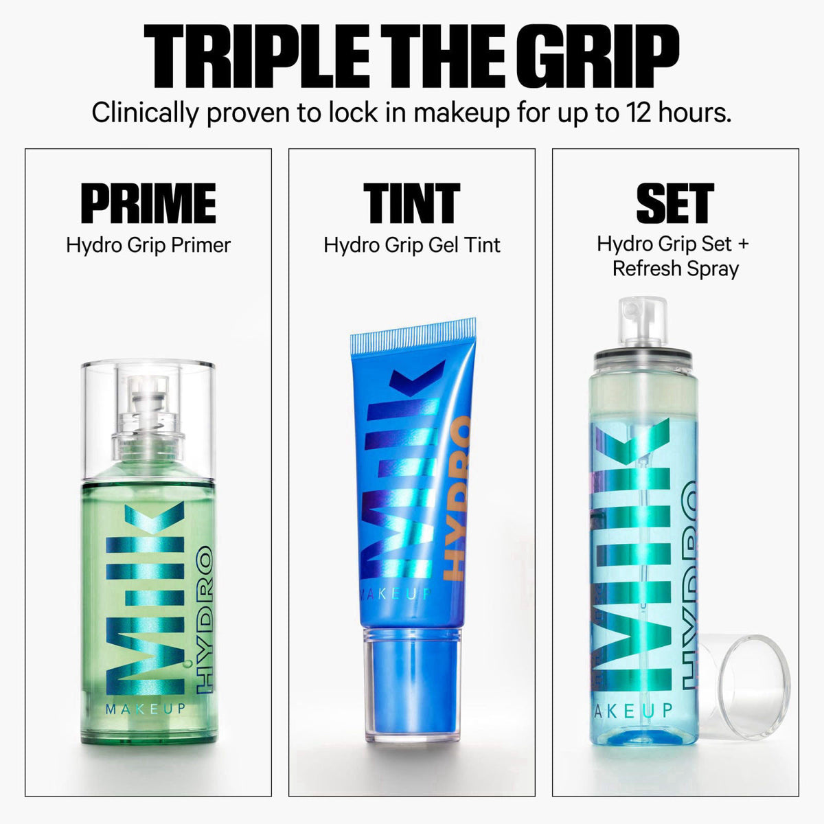 Milk Makeup Hydro Grip Set + Refresh Spray with Hyaluronic Acid – alternate angle