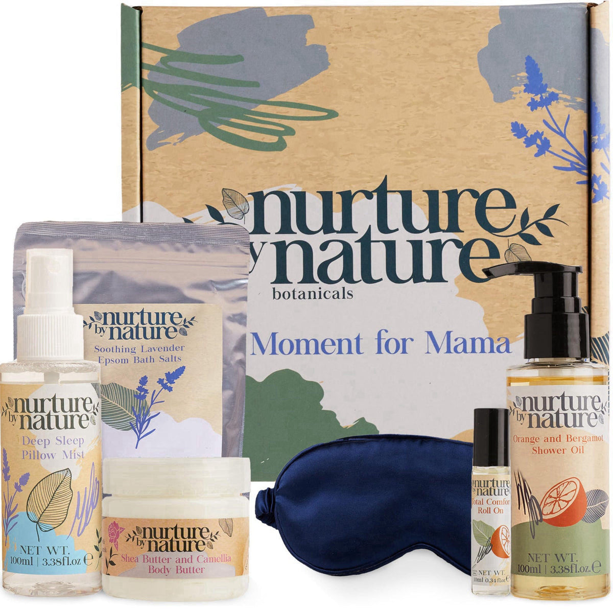 Nurture by Nature Botanicals Nurture by Nature New Mom Gift Basket - 6 Piece Self Care Package – product photo (Sets &am