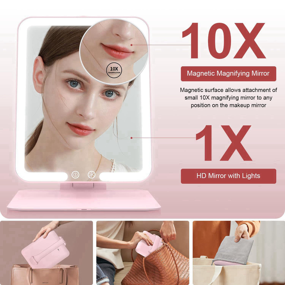Gospire – Makeup Mirrors on display