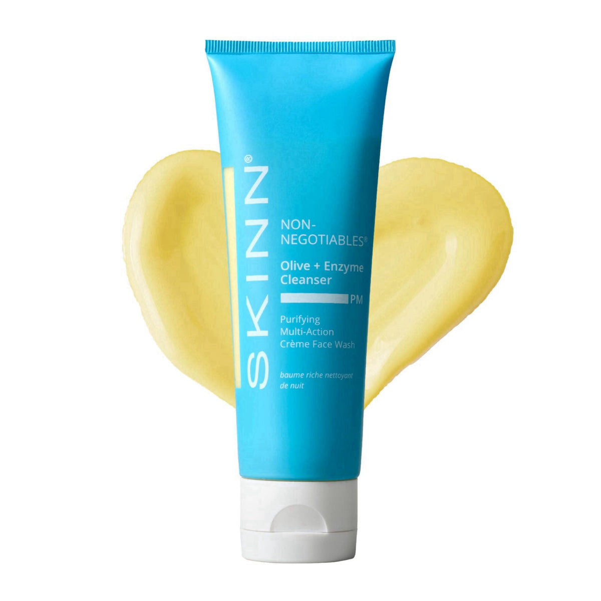 SKINN Evening Face Wash Cream - Olive Oil Enzyme Cleanser - 4oz – product photo (Washes)
