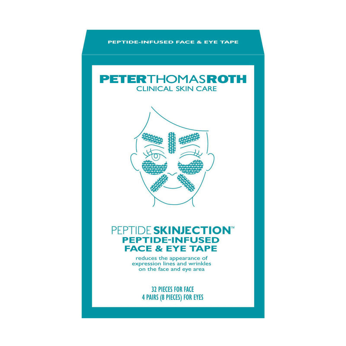 Peter Thomas Roth | Peptide Skinjection™ ​Peptide-Infused Face & Eye Tape | Face Tape For Wrinkles and Aging Skin | Pept