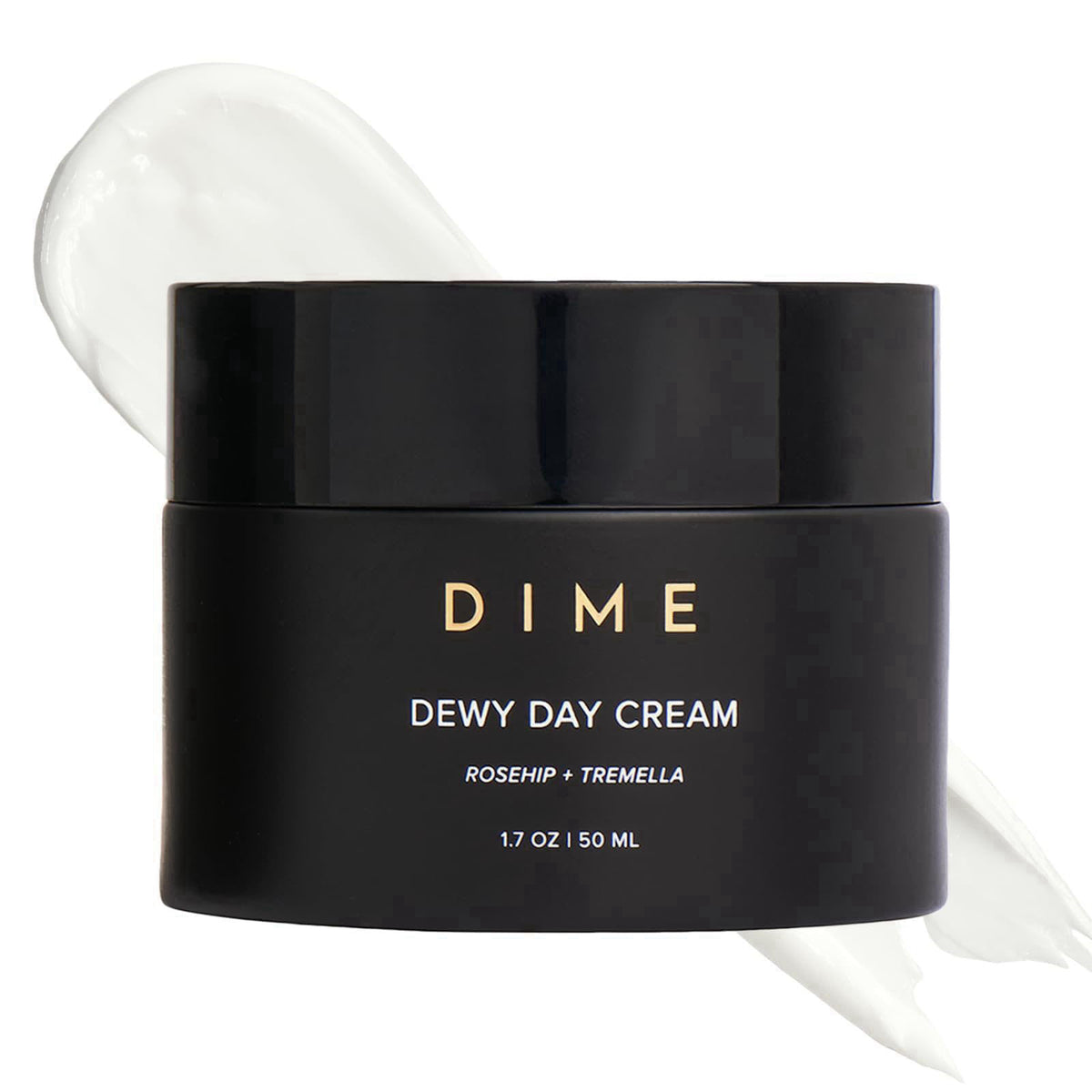 DIME Beauty Dewy Day Cream - Anti-Aging Hydrating Face Moisturizer with Rosehip Oil, Ceramides and Snow Mushroom for Dry