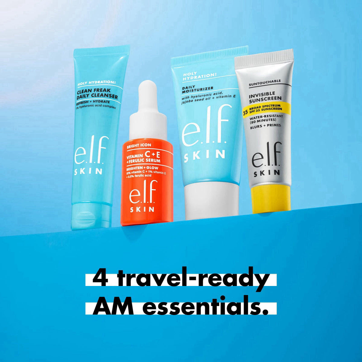 e.l.f. SKIN Wake the e.l.f. Up Skincare Kit – close-up detail