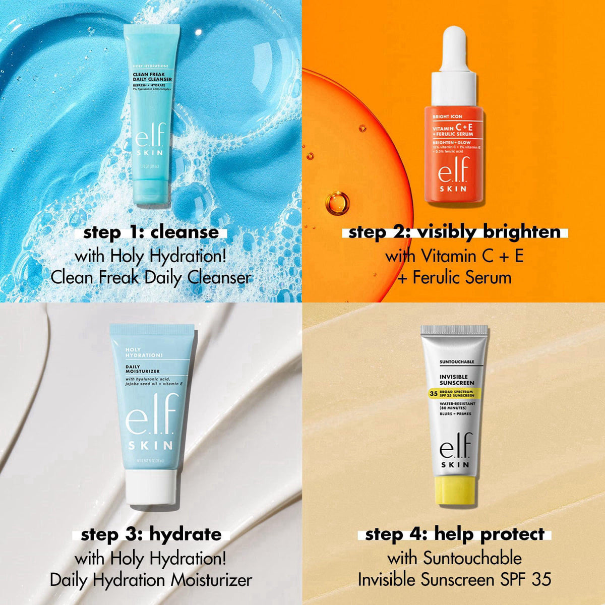 e.l.f. SKIN Wake the e.l.f. Up Skincare Kit – full view