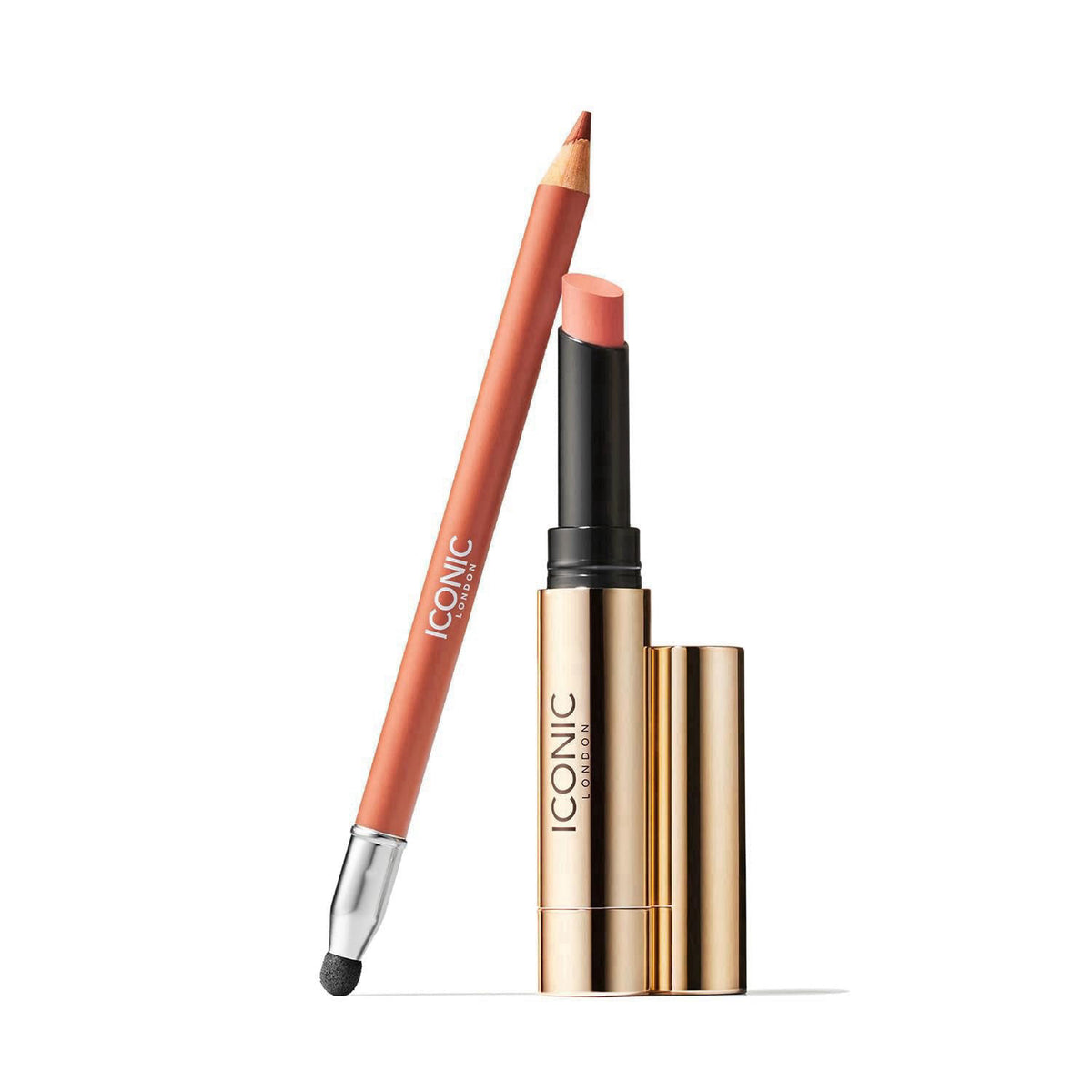 ICONIC LONDON Sealed with a Kiss Gift Set | Includes Melting Touch Lip Balm (Undone) and Fuller Pout Sculpting – full vi