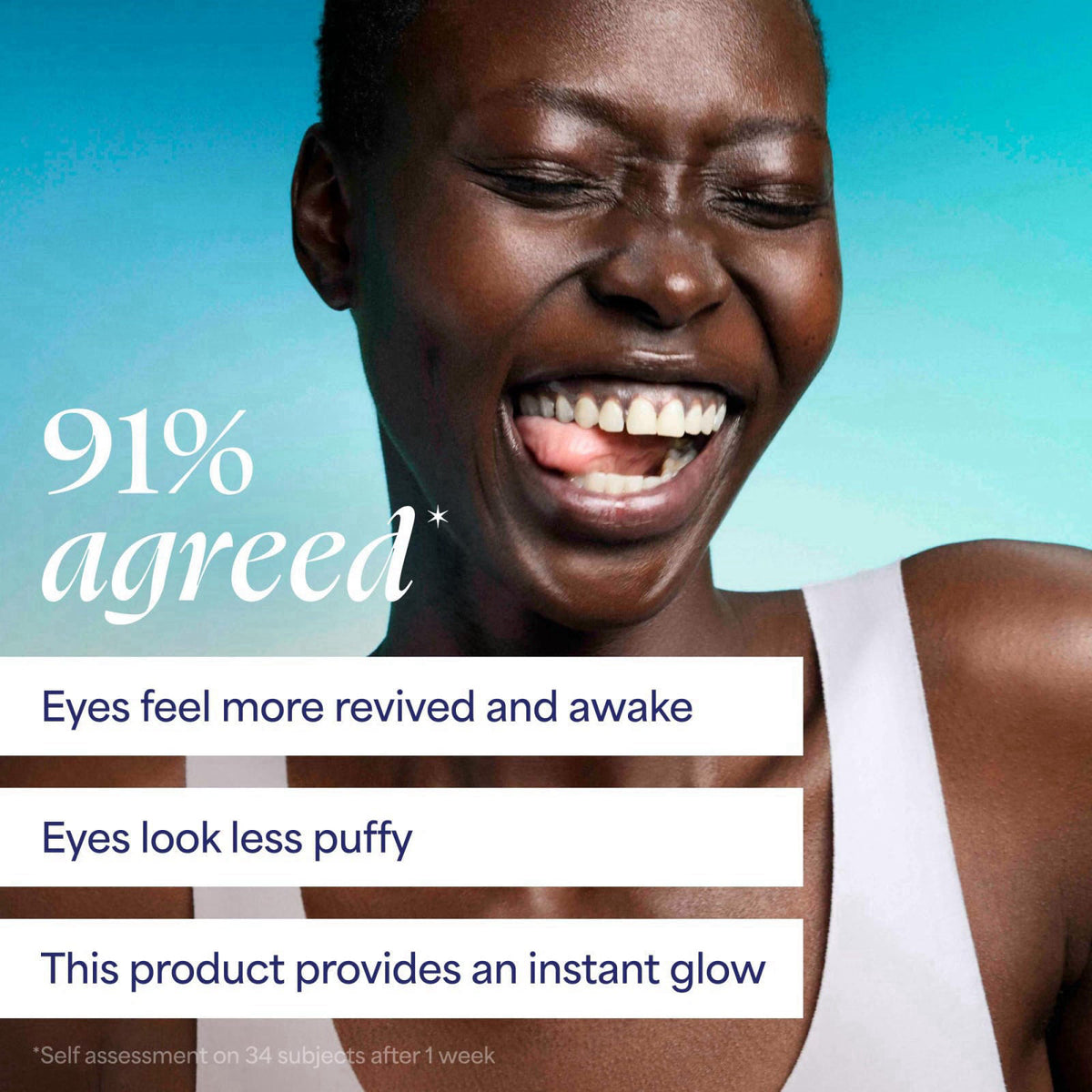 TULA 'Spresso Energizing Eye Balm Stick, 0.35 oz – back view and specifications