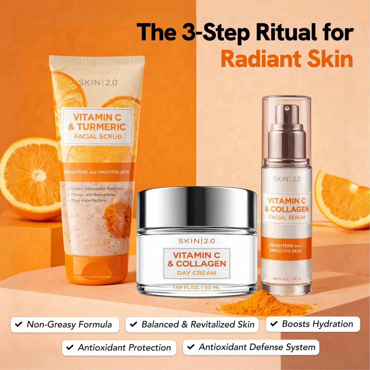 Skin 2.0 Korean Skin Care Set for Mom - Birthday & Anniversary Self Care Gifts – packaging and label