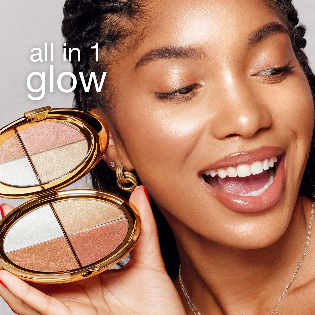 tarte glow wardrobe highlighting eye & cheek palette – Highlighter, Blush, Bronze & Eyeshadow All-in-One Face & Eye Vira