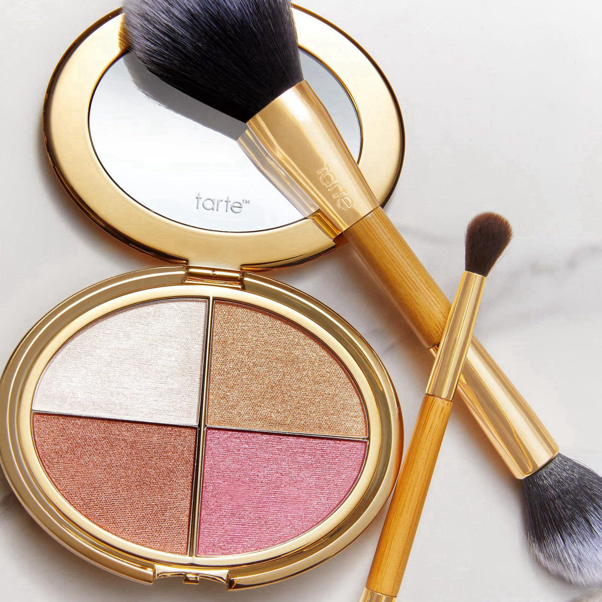tarte glow wardrobe highlighting eye & cheek palette – Highlighter, Blush, Bronze & Eyeshadow All-in-One Face & Eye Vira