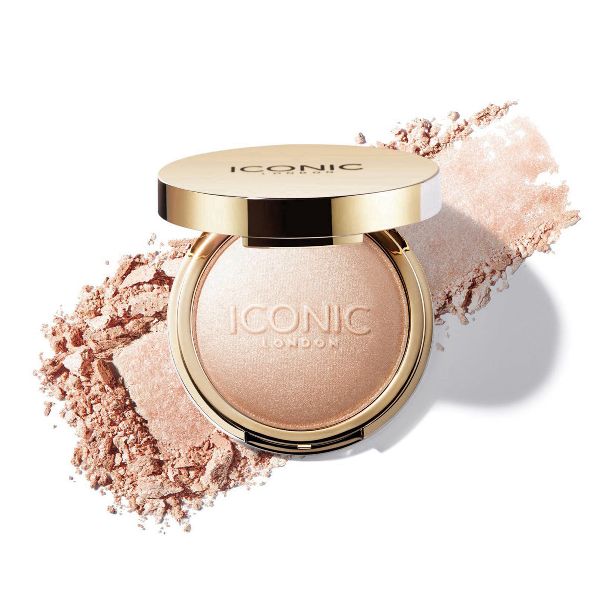 ICONIC LONDON Lit and Luminous Baked Highlighter | Powder Highlighter for a Radiant Glow, Cruelty-Free, Vegan Makeup, 0.