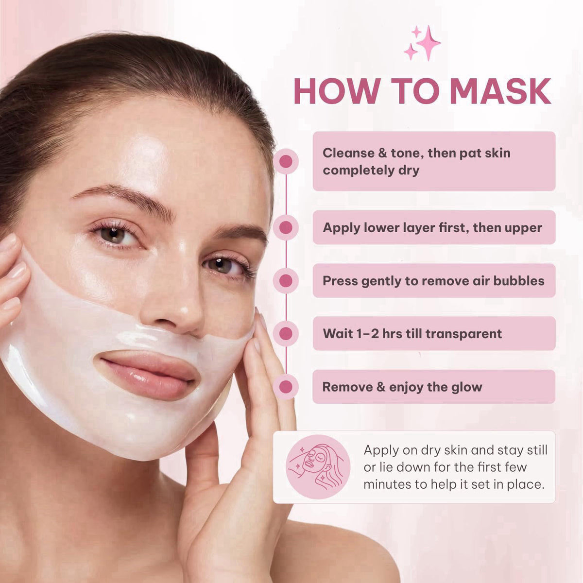 Quasi Bio-Collagen Face Mask Overnight – Hydrating Korean Sheet Mask – Niacinamide & Low Molecular Collagen – Firming & 
