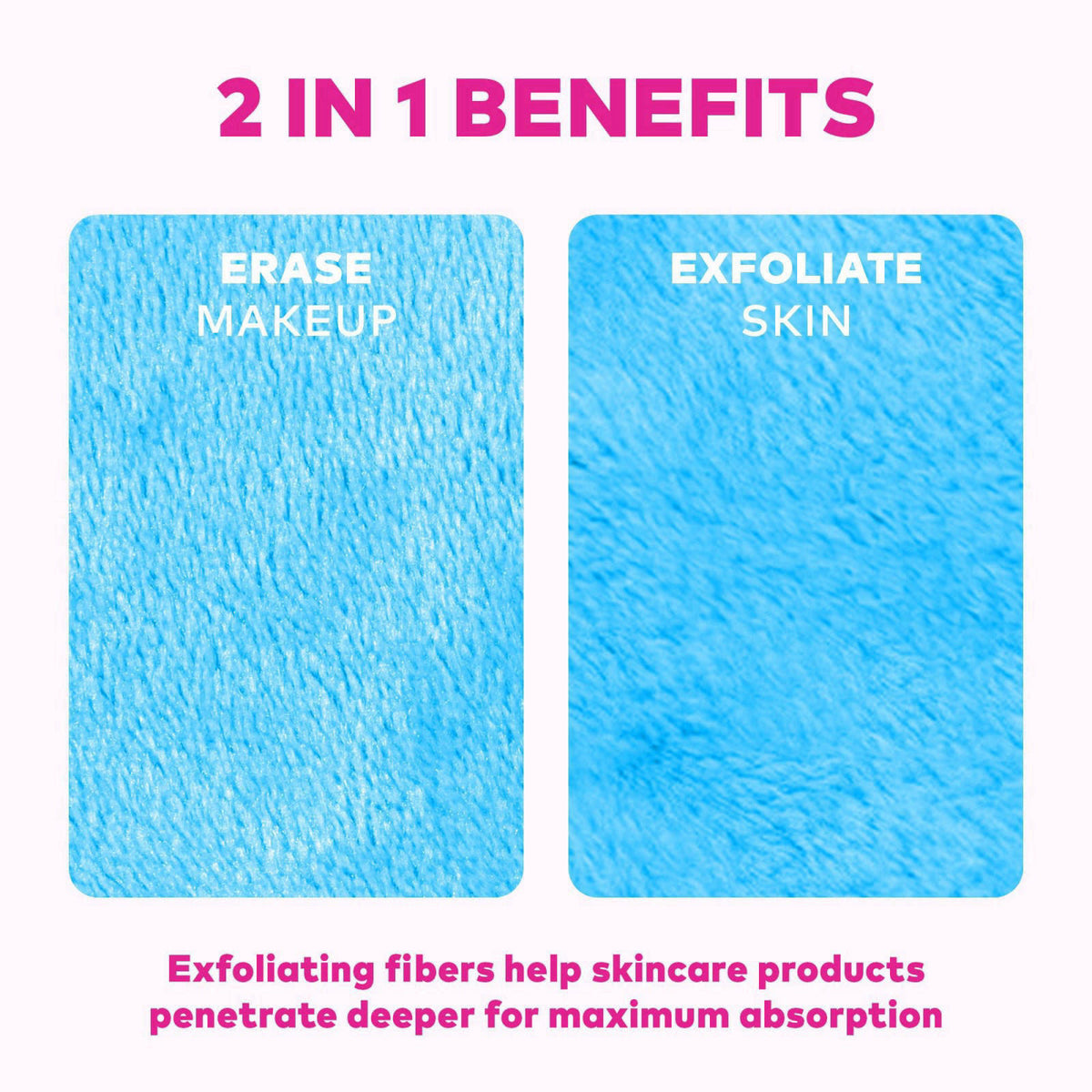 The Original MakeUp Eraser PRO, Chill Blue – alternate angle