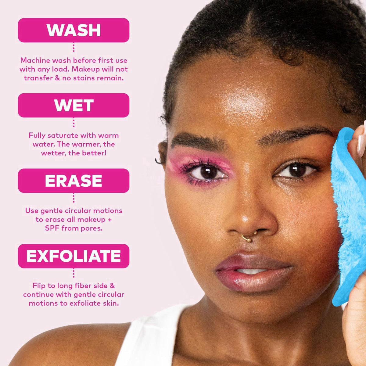 MakeUp Eraser – Makeup Cleansing Wipes on display
