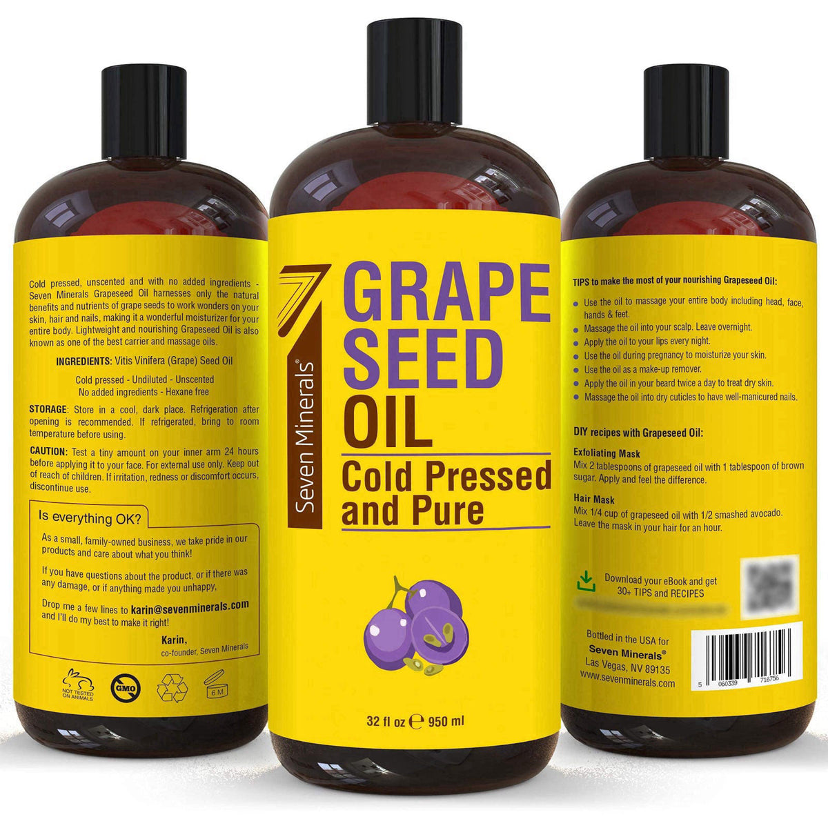 Seven Minerals – Oils on display