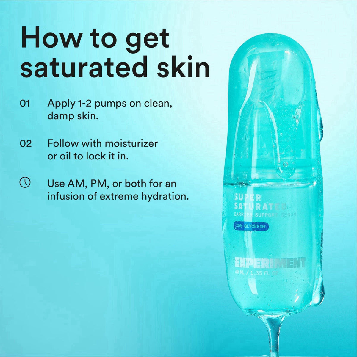 Experiment Super Saturated Ultra Hydrating Barrier Serum - 1.35 fl oz – alternate angle