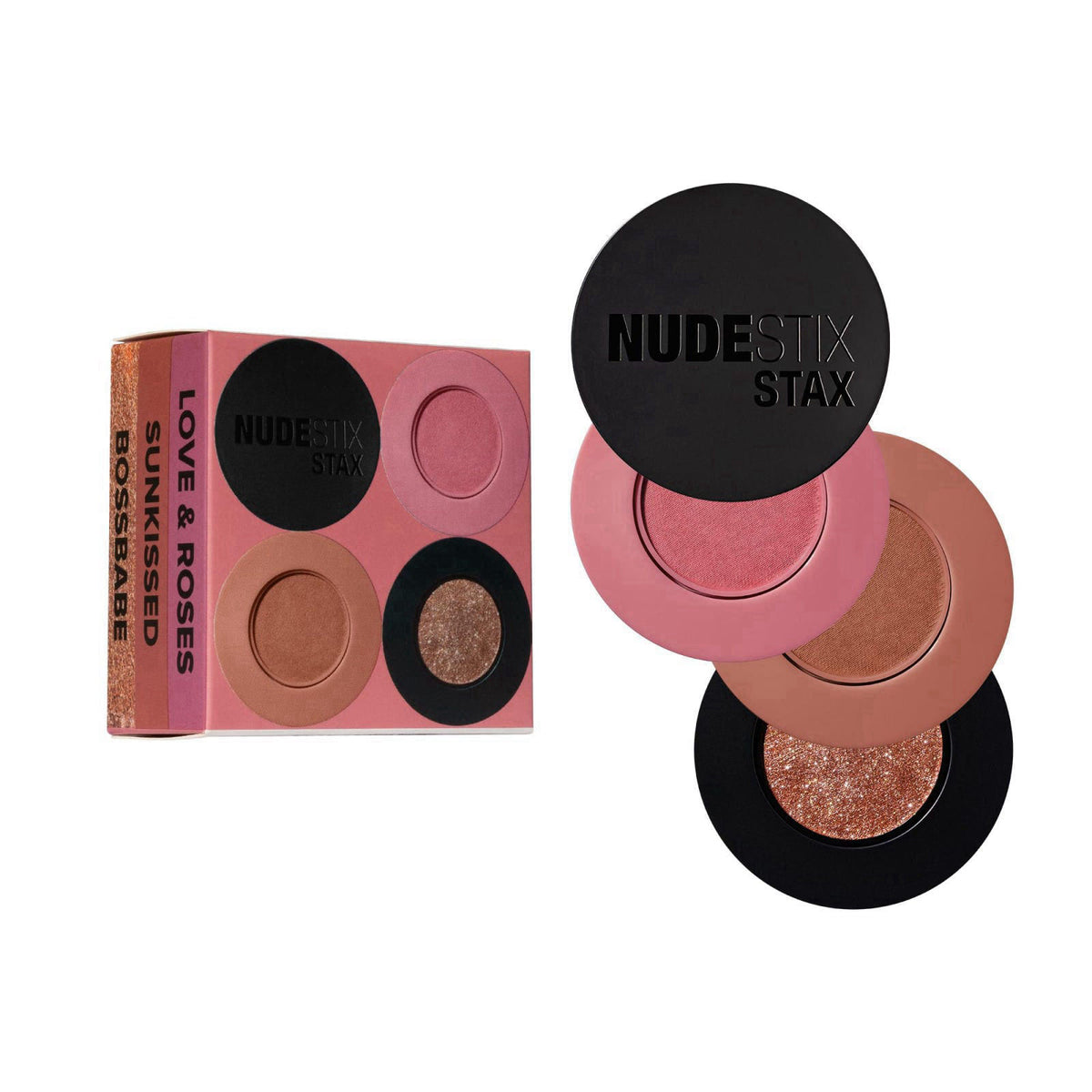 Nudestix STAX All Over Color Blush Balm – Multi-Use Cream Blush for Cheeks, Eyes & Lips with Soft Matte Finish – product