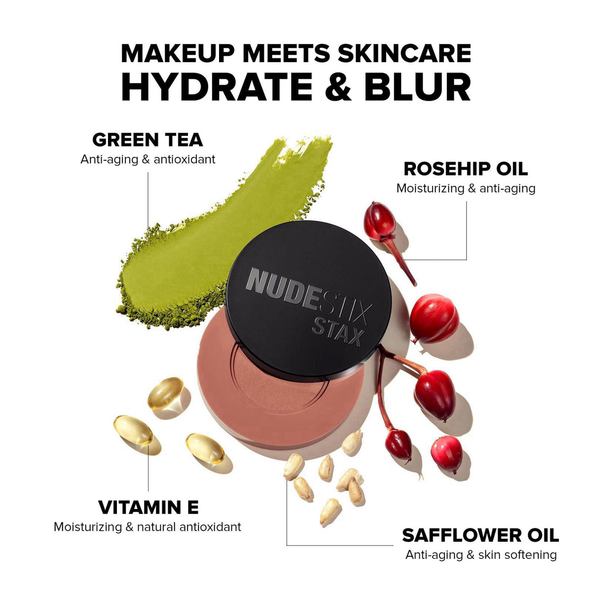Nudestix STAX All Over Color Blush Balm – Multi-Use Cream Blush for Cheeks, Eyes & Lips with Soft Matte Finish – alterna